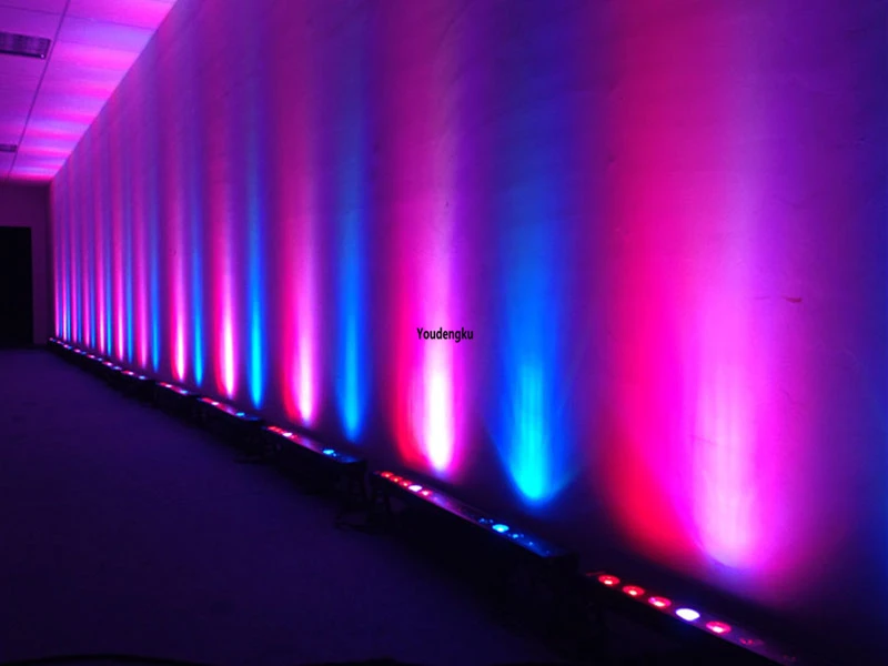 6 pieces led indoor pixel wall washer rgbw light dmx 14x10w rgbw 4 in 1 indoor led light wall washing