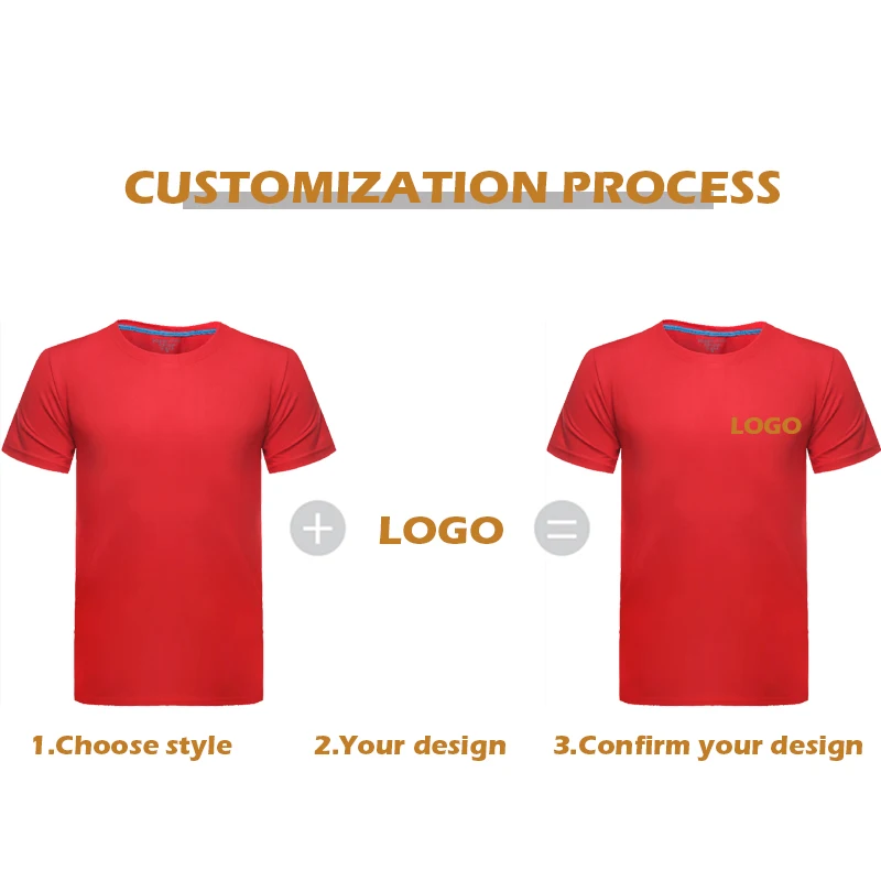 Custom T-Shirt Logo Embroidery Children\'s T-shirts Your OWN Design Picture Casual Men Summer Round Neck Tops DIY