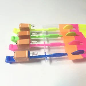 10pcs屋外の輝くロケットフラッシュLEDライトナイトキッズ光沢のあるスリングショットおもちゃシャインショットエラスティックヘリコプター回転玩具 8ベストセールスパークフライヤー-8