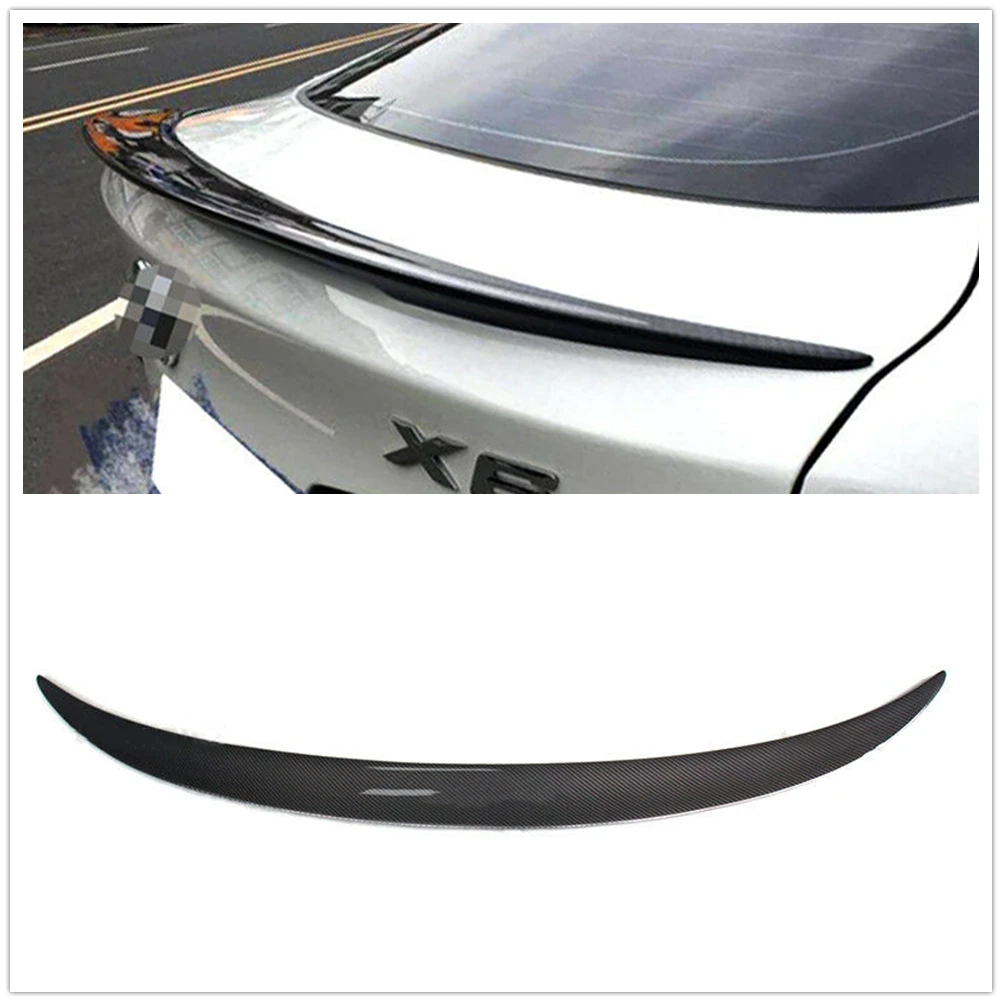 

For BMW X6 F16 2015 2016 2017 2018 2019 2020 2021 P Style Rear Spoiler Wing Carbon Fiber Car Tailgate Trunk Lid Lip Splitter Kit