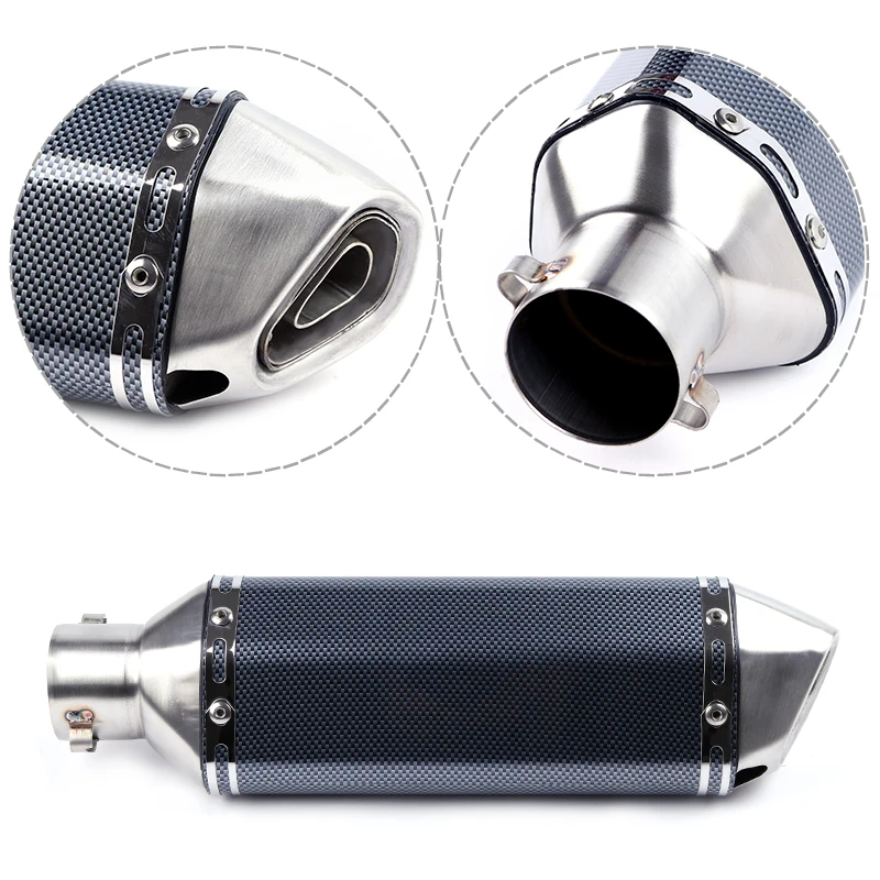 Motorcycle Exhaust Muffler Escape Middle Link Contact Pipe Slip On For Yamaha YZF-R1 R1 2009 - 2014