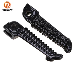 POSSBAY Black CNC Aluminum Foot Pegs Motorcycle Front Footrest Pedals Motorcycle Rear Foot Pegs for Yamaha fz1 Footrest Pedal