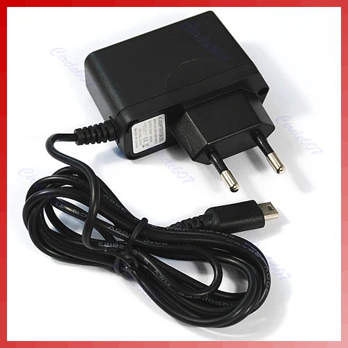 Home Wall Power Supply Adapter for NDS for DS Lite EU Plug 100-240V 60Hz 12VA Black