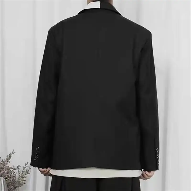 Men's Suit Coat Spring And Autumn New Style Yamamoto Style Personality Color Design European And American Youth Large Size Coat