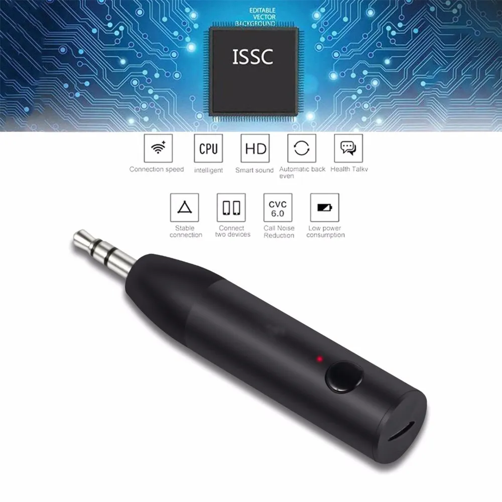 3.5MM Jack Wireless Bluetooth-compatible 5.0 Receiver Aux Handsfree Stereo Audio Adapter Receiver For Car Headphone Speaker