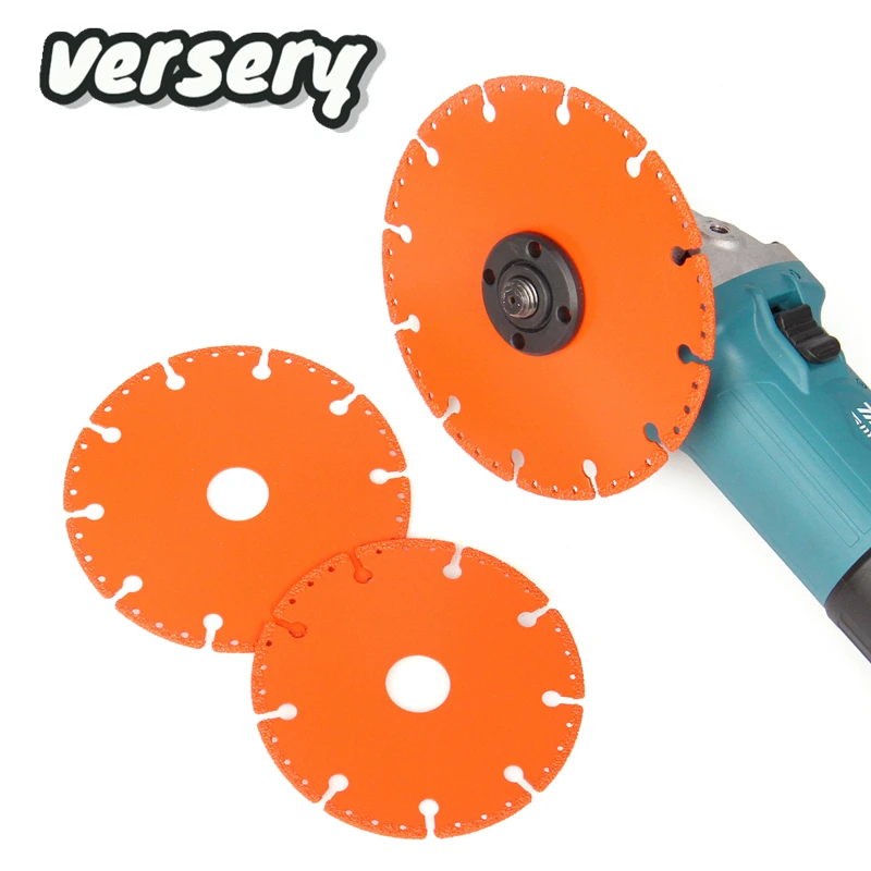 Versery Vacuum Brazed Diamond Saw Blade All Purpose Demolition Cutting Disc For Steel Metal Stone Cast Iron Rebar Aluminum 