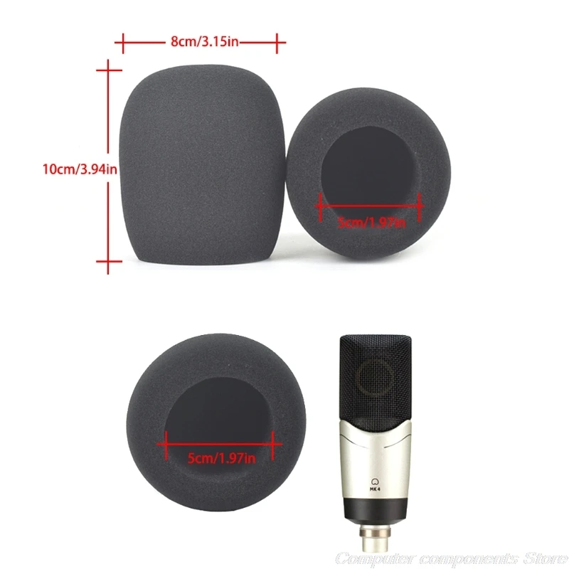 Windscreen Microphone Cover Windproof Foam For Audio- Technica ATR2500 AT2020 AT2035 AT 2020 2035 2050 Mic Windshield M26 21