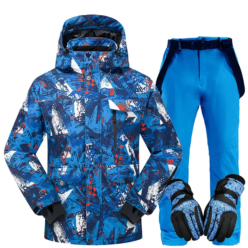 Winter Ski Suit Men 2020 Thermal Waterproof Windproof Clothes Snow Jacket pants Set Skiing Snowboarding Suits high-quality