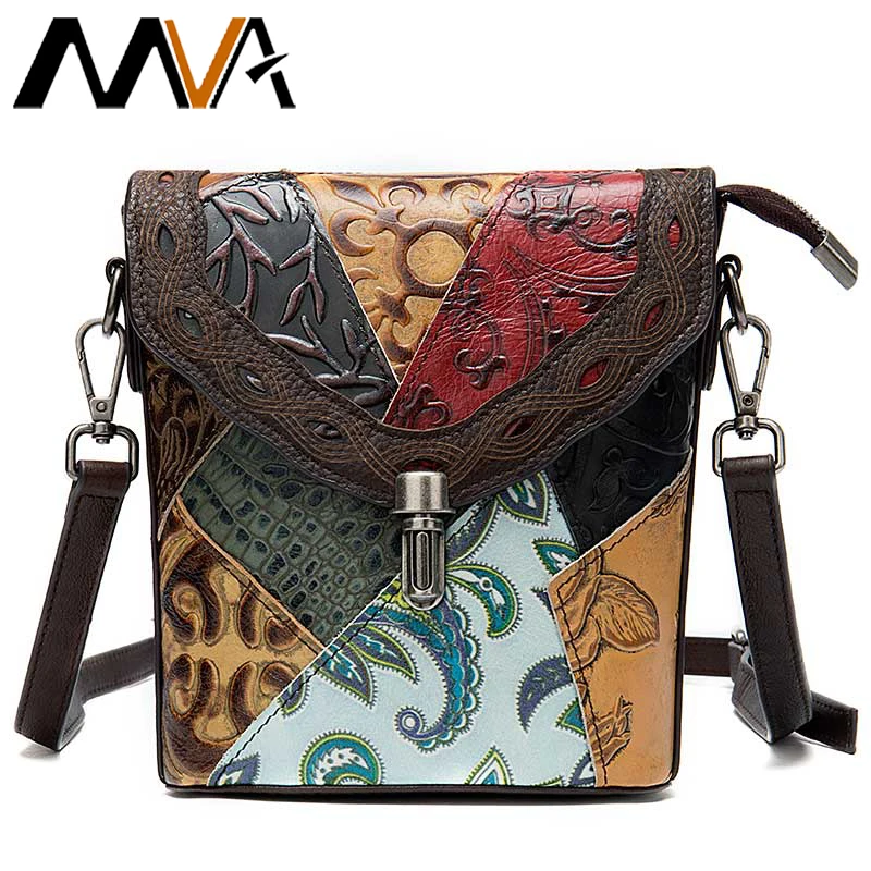 

MVA luxury Bag Women's/ ladies Genuine Leather Handbags small Women's/woman Shoulder Bags Vintage Crossbody Bags For Women 86388