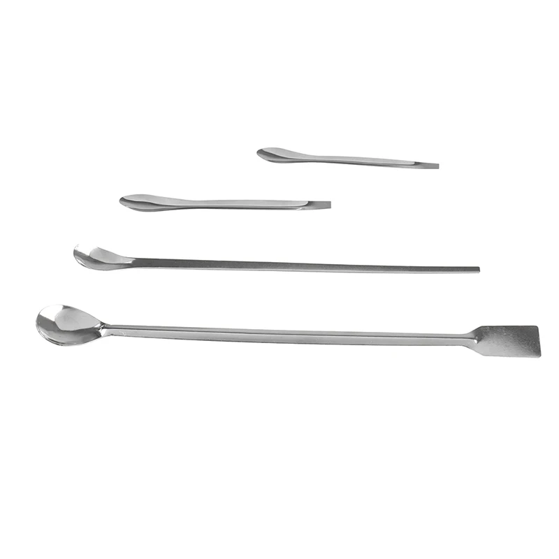 30/26/14/12cm Edelstahl Lab Micro Spachtel Medizin Löffel Pille Halter Schaufel Apotheke