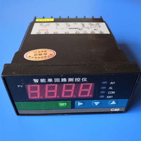 C40インテリジェントシングルループ液体レベルインジケータ、インテリジェント温度制御、ユニバーサル入力、アラーム出力、DC24V