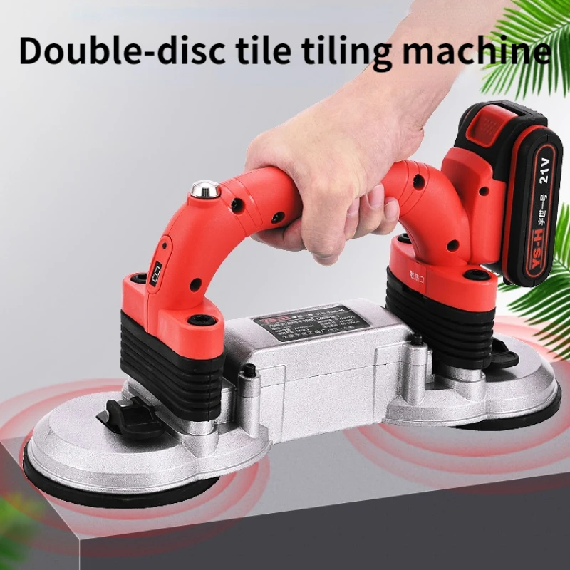 180W 400Kg 6 Snelheden Tegels Tegels Machine Tegels Vibrator Verstelbare Automatische Floor Vibrator Nivellering Tool Met Batterij 180-180Mm