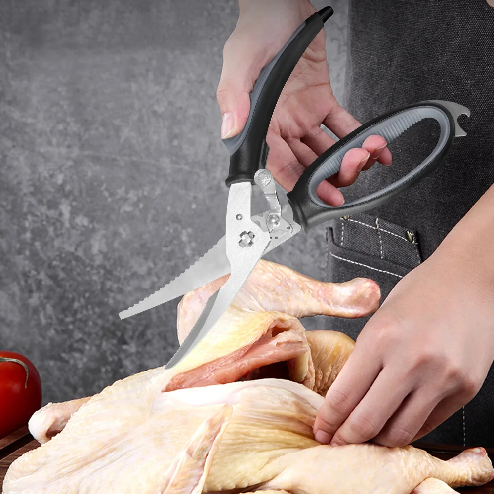 

Stainless Steel Kitchen Scissors Heavy Duty Removable Poultry Shears for Cutting Chicken Poultry Game Bone Meat Fish