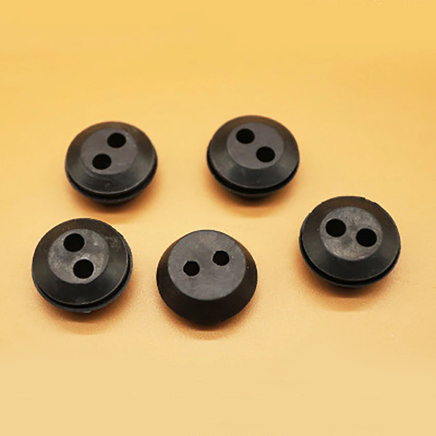 2 Hole Fuel Tank Grommet 3 Hole Fuel Line Grommet Universal Rubber Fuel Tank Grommet for Edger Trimmer