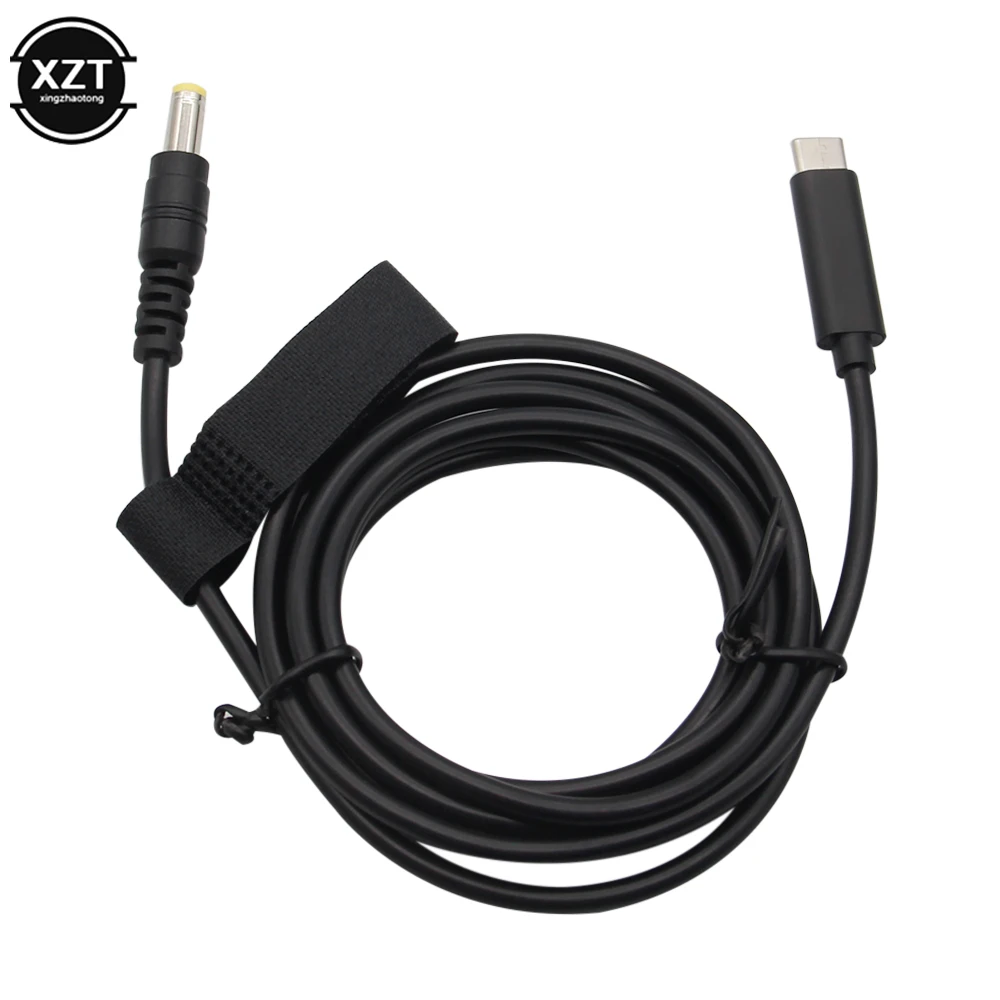 USB Type C PD Charging Cable Cord Dc Power Adapter Converter 5.5*2.5 20V 3A 65W for Lenovo Asus Dell Hp Laptop Charger