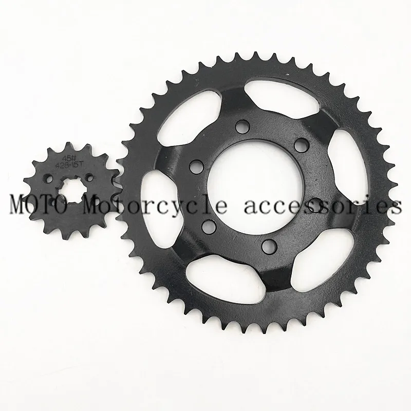 Motorcycle Front Rear Sprockets For Yamaha XT225 XT 225 D,E,F,L,M Serow 225 1992-2007 (15T/45T chain size:428)