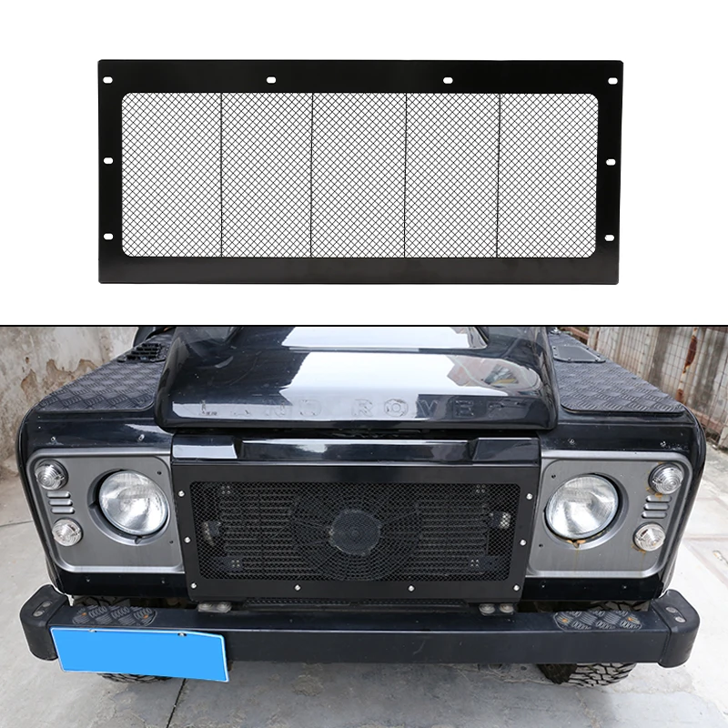 

Stainless Steel Black Car Insect Screening Mesh Front Grille Net For Land Rover Defender 90 110 2008-2019 Auto Styling Accessory