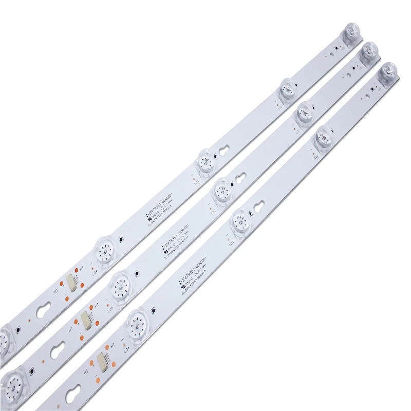 New Kit 6 PCS 8LED 69cm LED backlight strip for L40F3301B L40P-F 4C-LB4008-HR01J 40D2900 40HR330M08A6 V8 L40E5800A L40F3301B