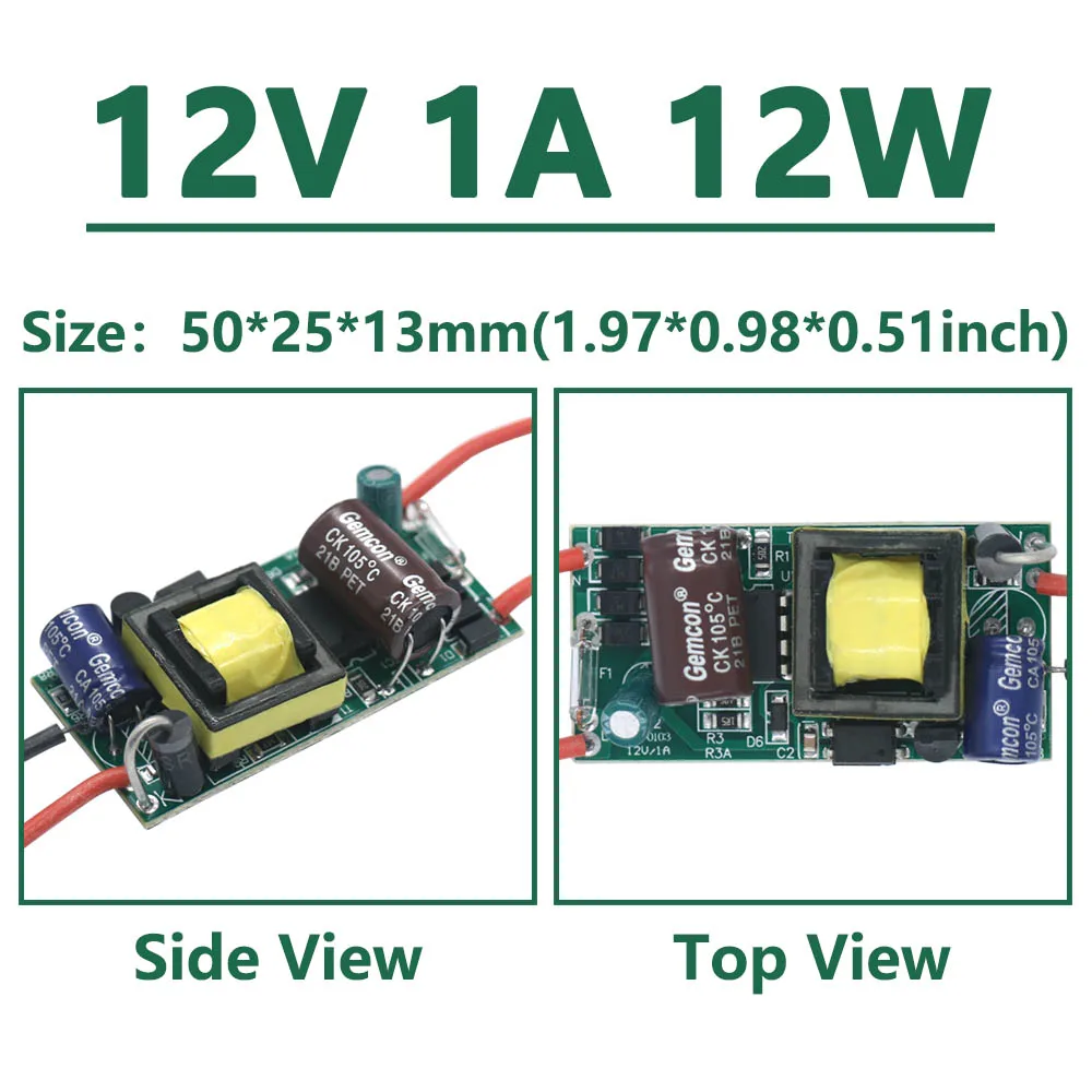 LED Driver 220V 230V To 12V 24V Lights 6W 12W 24W 36W 60W 84W 100W 120W For LED Power Supply 12V Light Transformers For CPU FAN