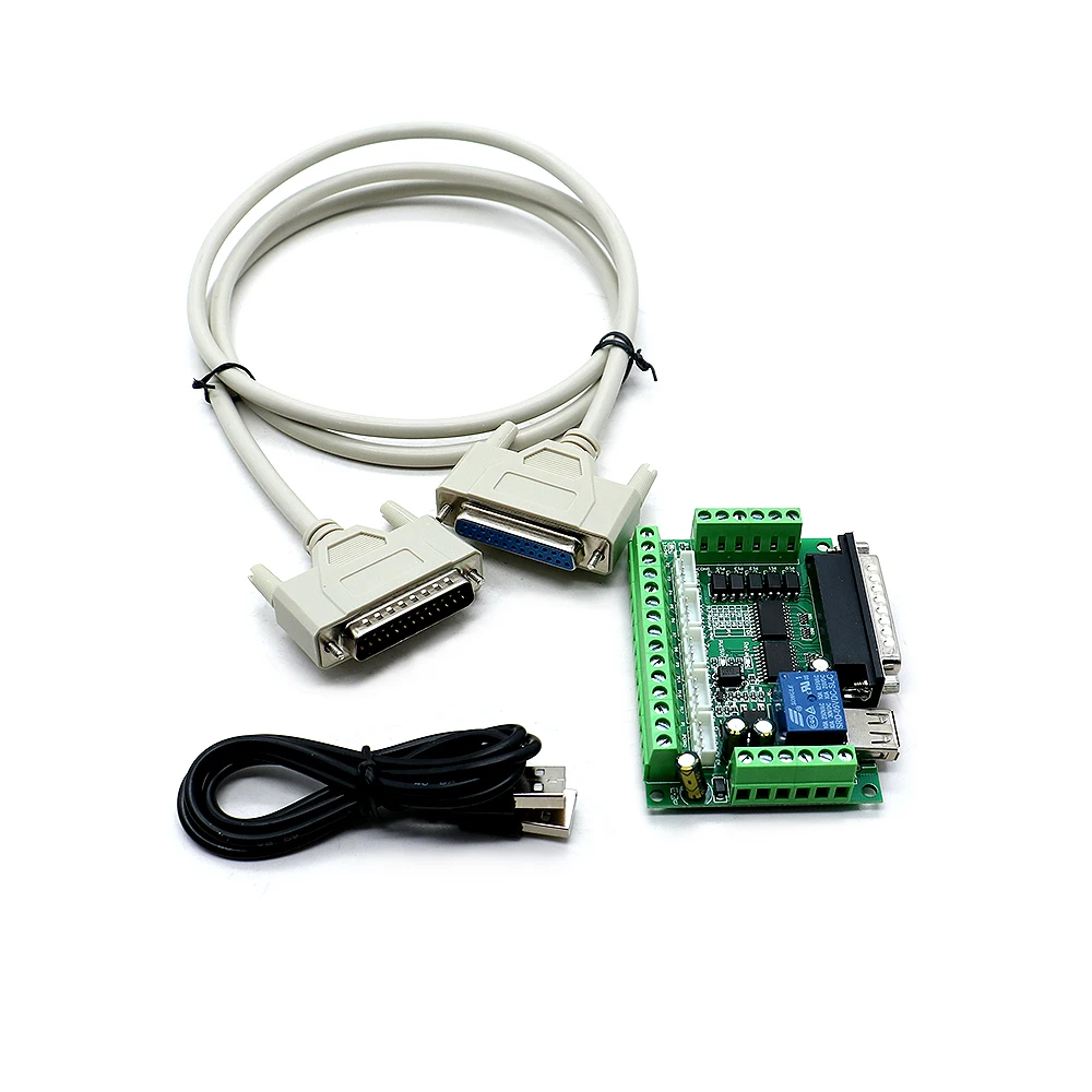 HLTNC CNC Controlador MACH3 sistema 4 eixos USB / 5 eixos DB25 LPT
