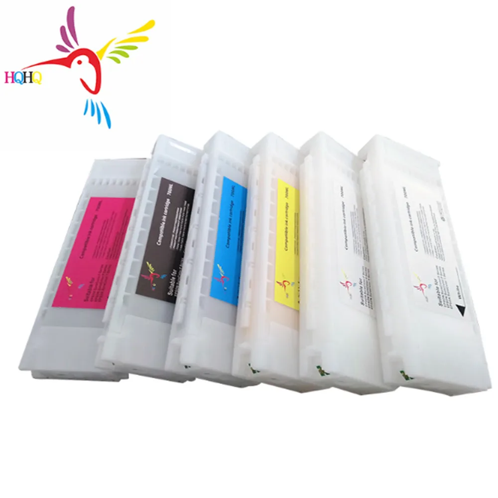 T7251-T7254 T725A Refillable Empty Cartridge For Epson SureColor F2000 F2100 Printer Refill Compatible  6pcs/Set