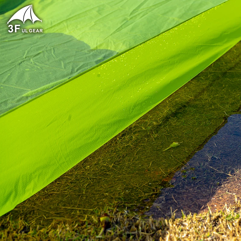 3F UL Gear 12000MM Waterproof 15D Nylon 210T Polyester Tent Floor Saver Footprint Ground Sheet Bathtub Outdoor Picnic Mat