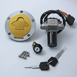 Ignition Switch Lock Gas Fuel Tank Cap Cover Set Fit for Ducati ST2 1998 - 2003 ST4 2000 - 2002 Cagiva mito125