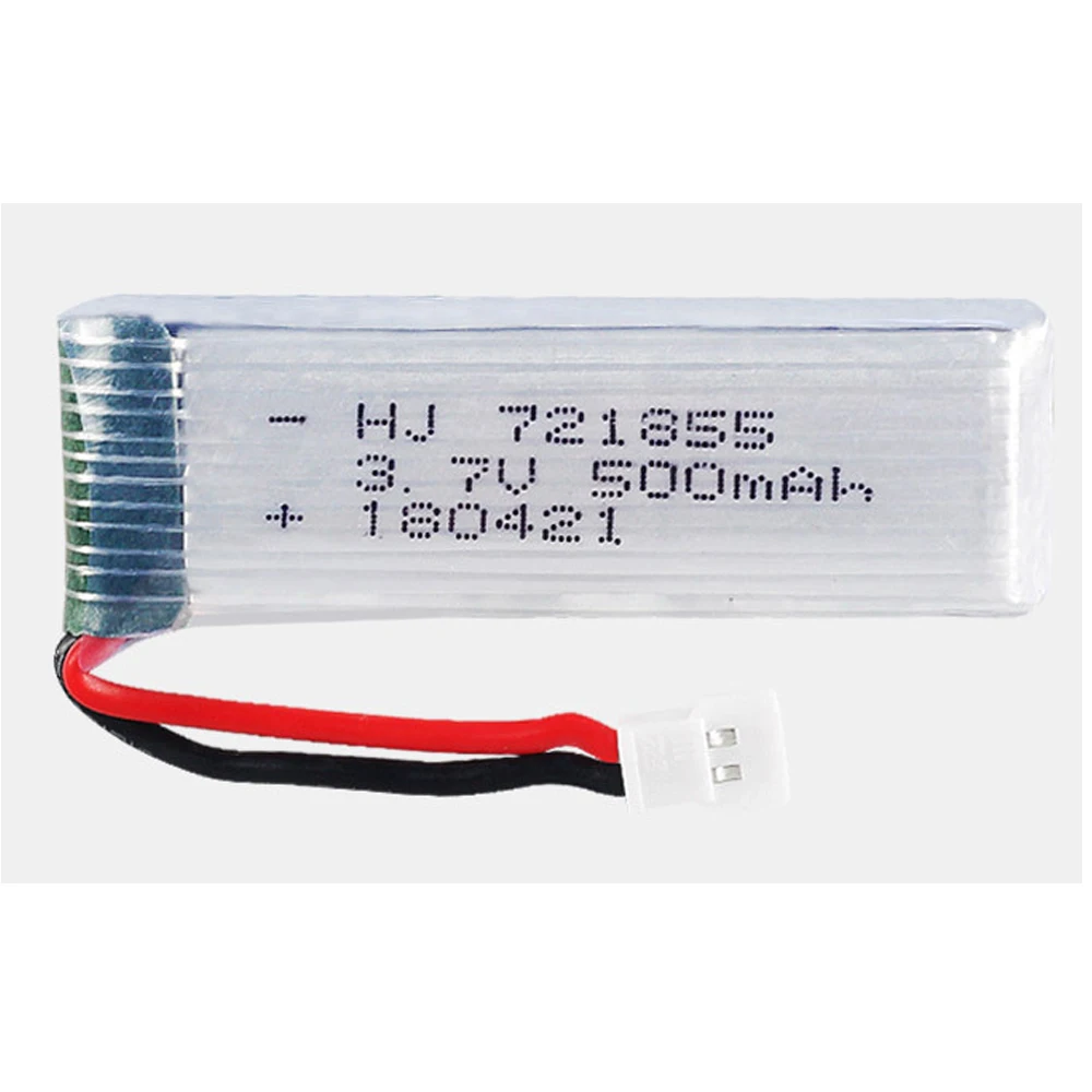 3.7V  3.7V  500mAh 721855  Lipolymer High Rate rechargeable Battery +Charger For Drone Quadcopter Helicopter 51005 Plug