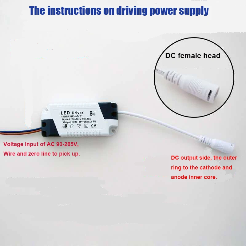 COMPSON LED Driver 1-3W 4-7W 8-12W 13-18W 18-24W For LEDs Power Supply Unit AC90-265V Lighting Transformers For LED Power Lights