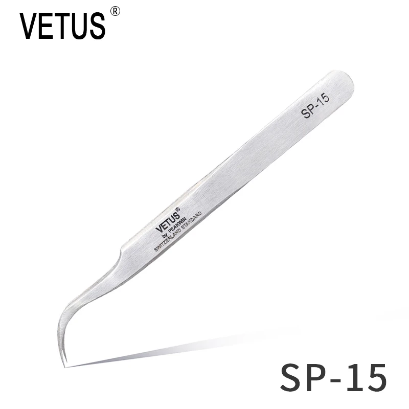 Набор высокоточных пинцетов из нержавеющей стали VETUS SP-11, SP-15, для электронного набора Инструменты для ремонта сотового телефона