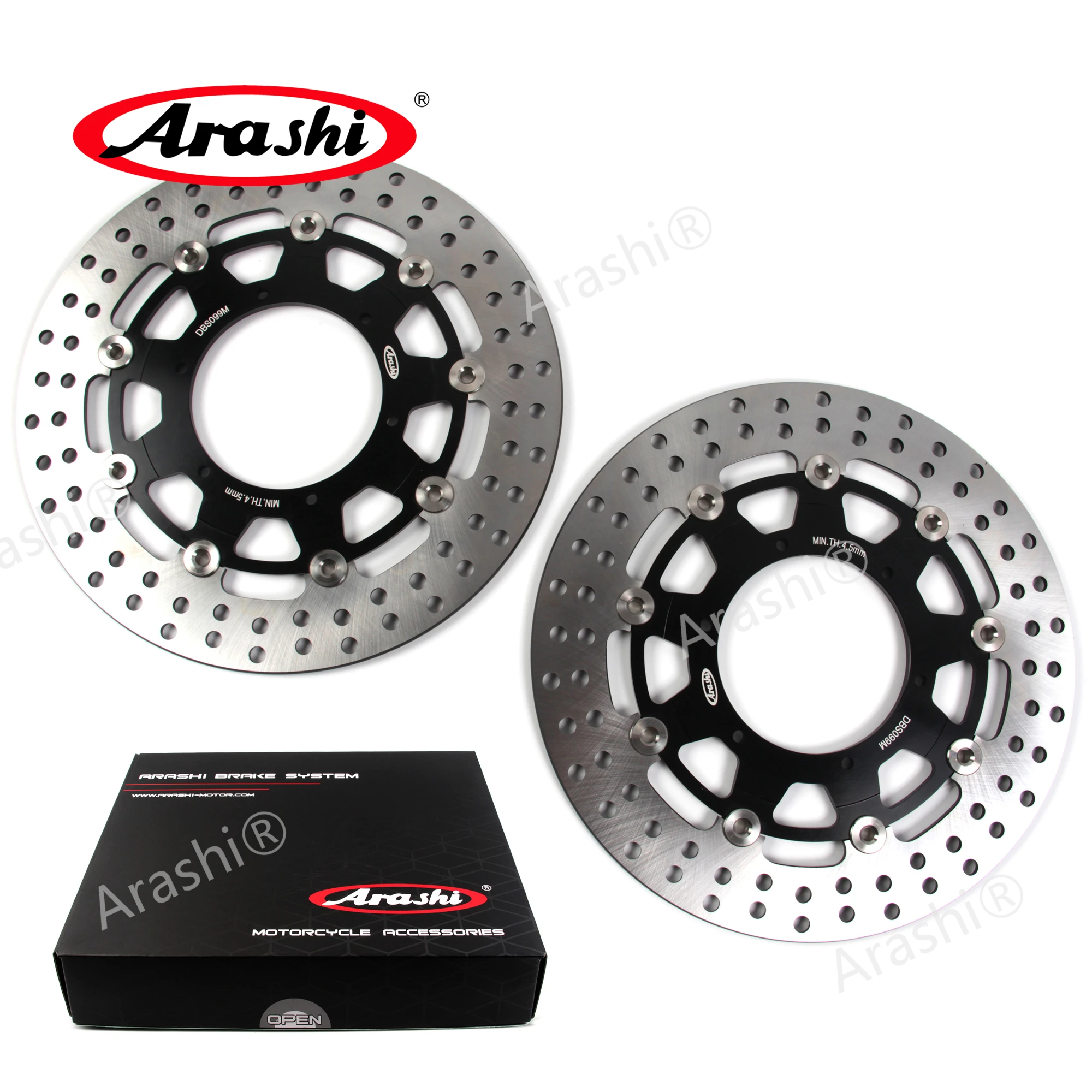 Arashi 1 Set CNC Front Rear Brake Disc For BMW F800GS ADV ABS 2013 - 2018 Brake Rotors F800 F 800 GS 800GS ADVENTURE 2014 2015