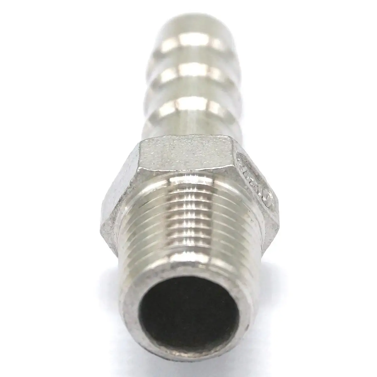 1/4" BSPT Male Fit Hose I/D 10mm Hose Barbed 304 Stainless Steel Pipe Fitting Hose tail Connector 230 PSI