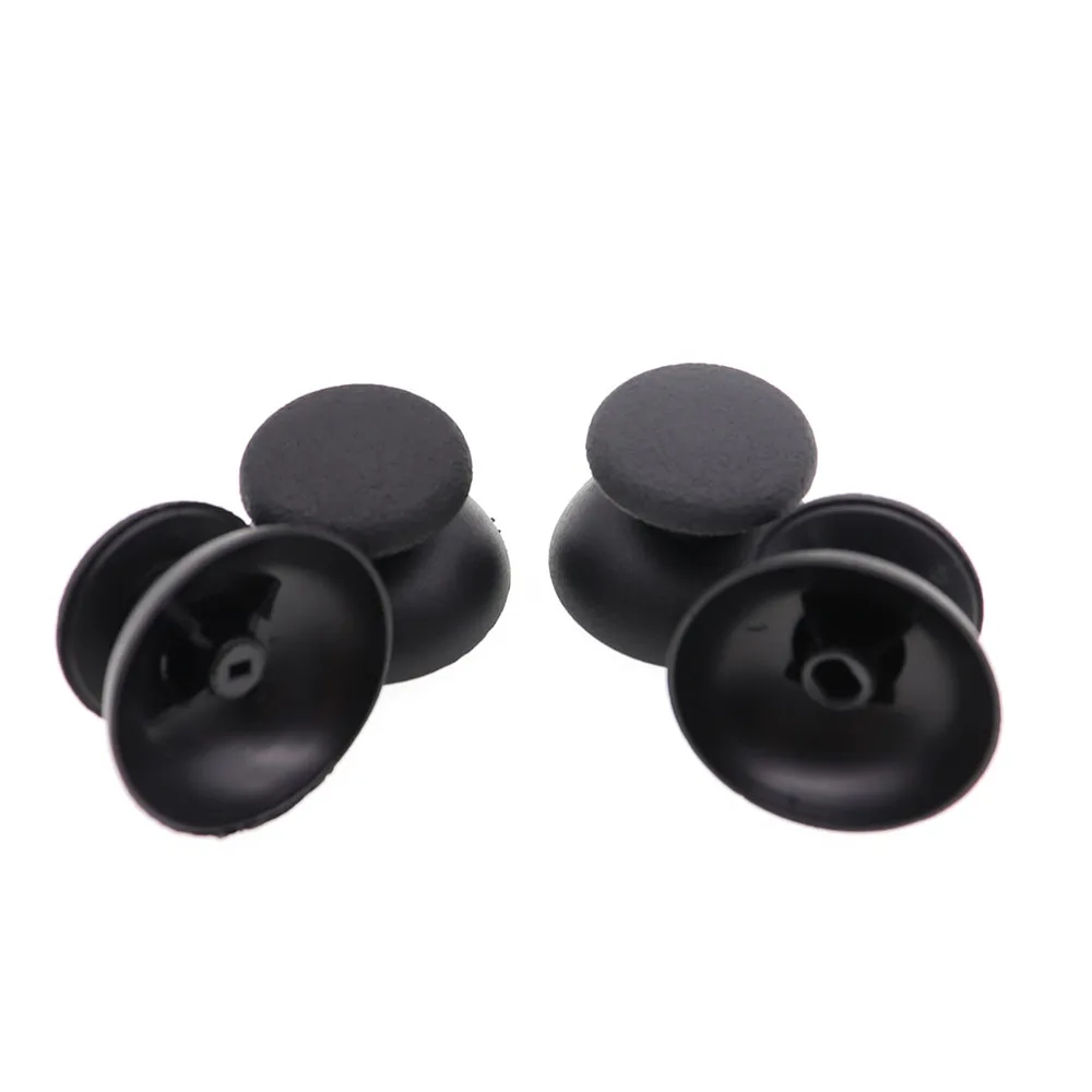 2 قطعة البلاستيك الأسود التناظرية Thumbstick متحكم الأصابع xbox one استبدال ل PS2 PS3 برو تحكم عالية الجودة Thumbstick غطاء