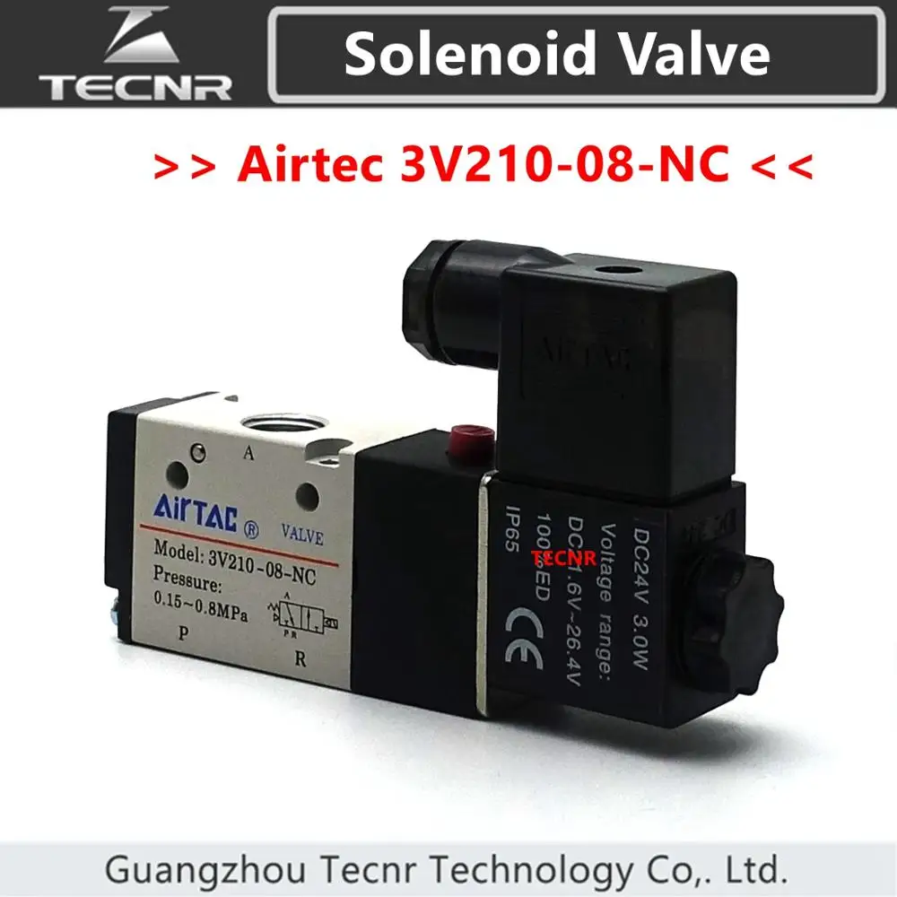 

Airtec Solenoid Valve 3V210-08-NC 220V 24V two three valve normally closed electro magnetic valve