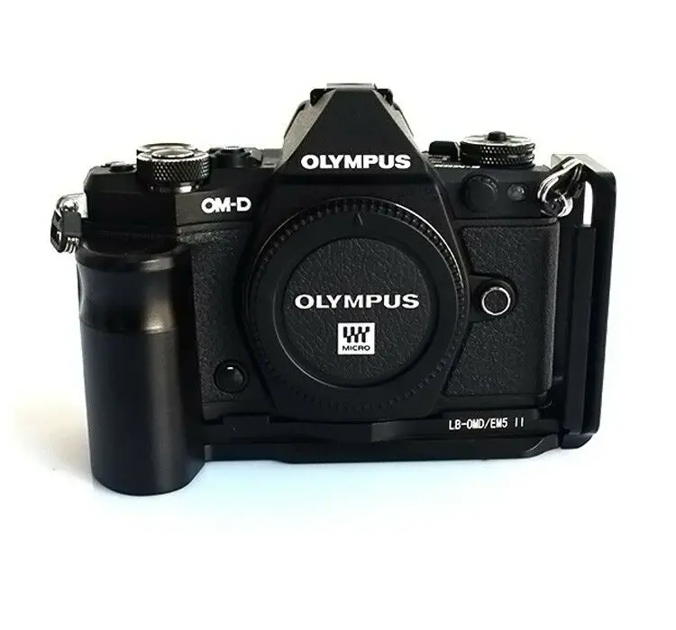 Camera L Bracket Hand Grip Holder Plate Vertical for Olympus E-M5 Mark II EM5II