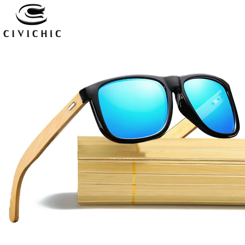 

Chic Wooden Polarized Sunglasses Men Bamboo Night Vision Eyewear UV400 Driving Glasses Women Mirror Coated Gafas De Sol KD8805