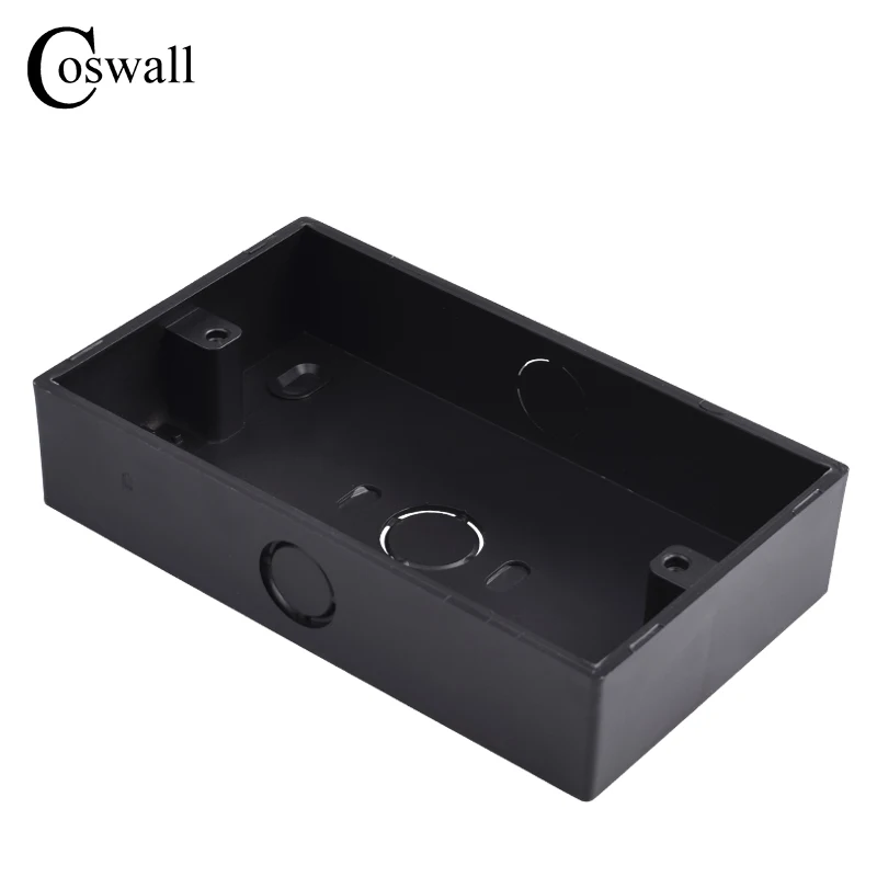 Coswall Matte Black Grey White External Box 146mm*86mm*32mm for 146*86mm Switch or Socket Apply For Any Position of Wall Surface