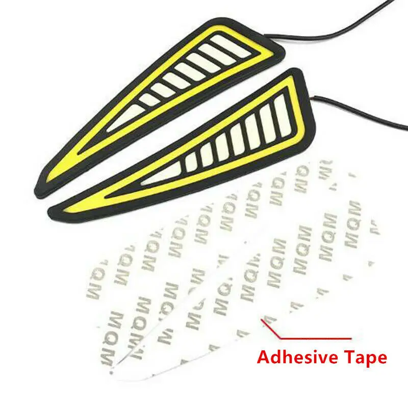 2x Car Universal DRL LED Daytime Running Light Driving Turn Signal  Daytime lamp White/Amber