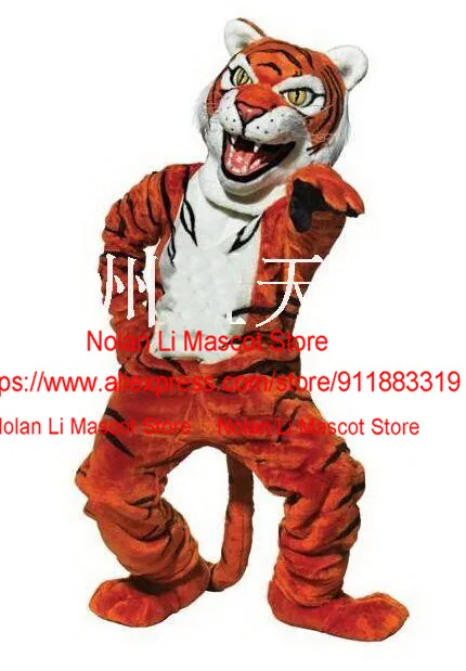 New Customized EVA Material Helmet Orange Tiger Mascot Costume Cartoon Set Movie Props Role-Playing Birthday Gift Exhibit 402