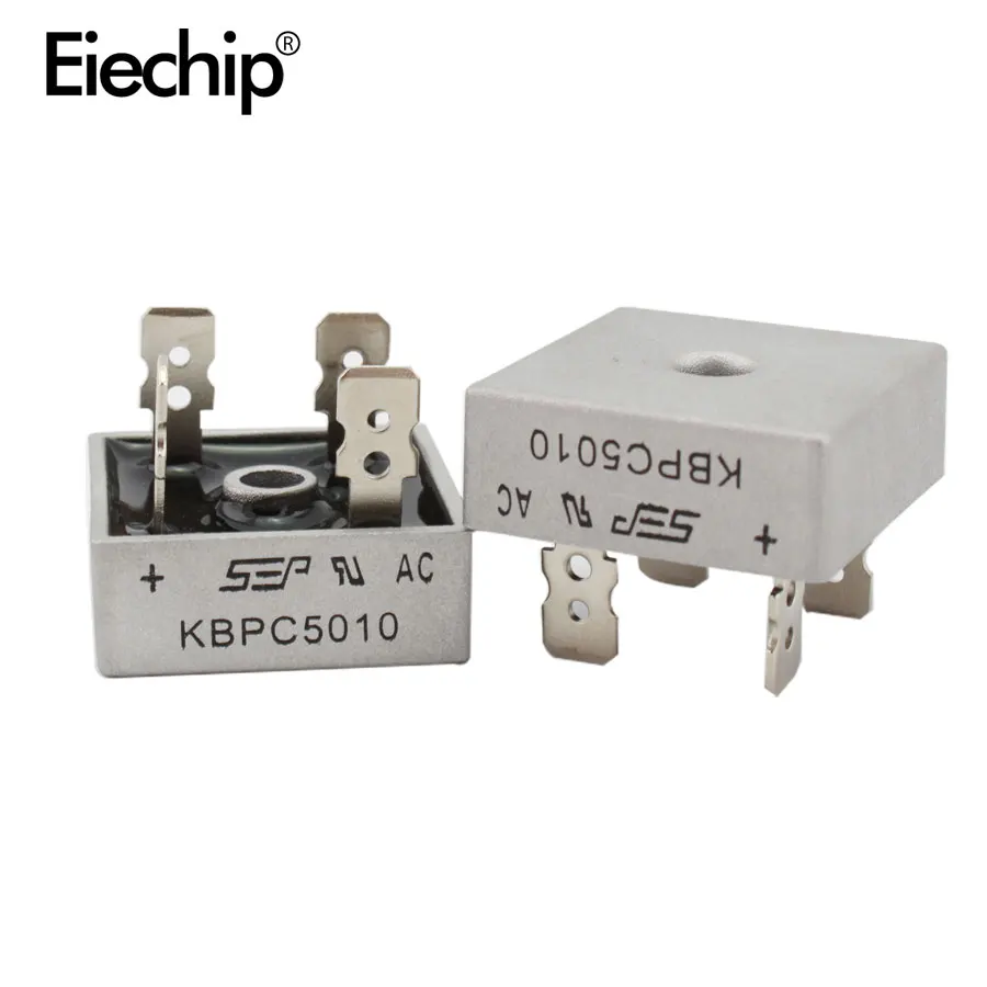 2 pz/lotto KBPC5010 diodi raddrizzatori a ponte a diodi 50A 1000V KBPC 5010 diodo raddrizzatore di potenza componenti elettronici