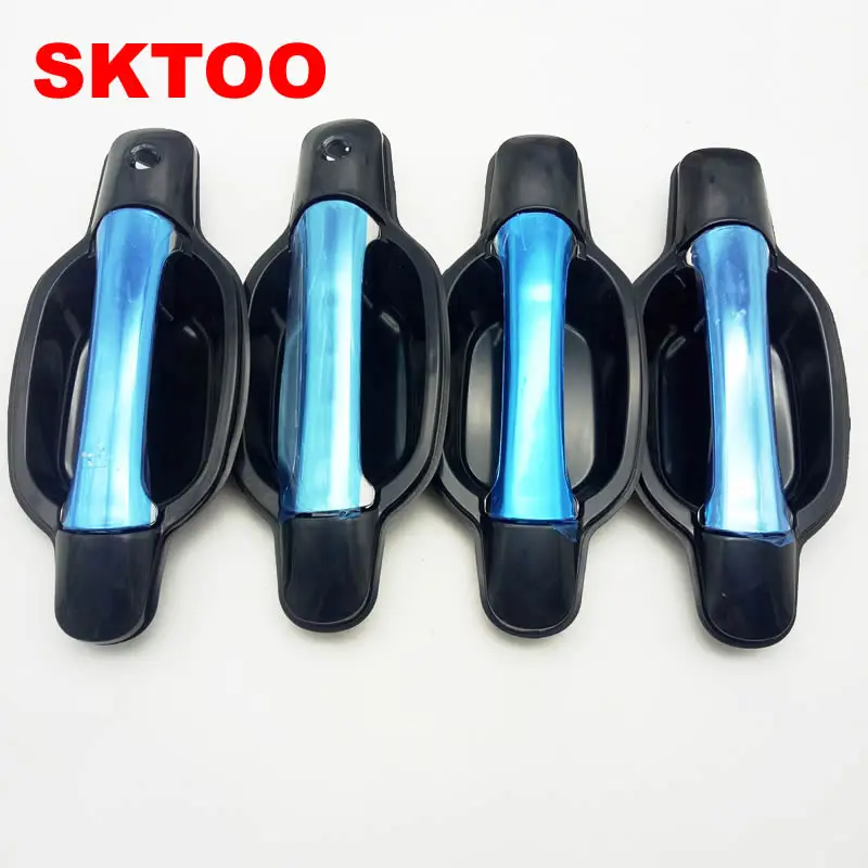 

SKTOO 4PCS/Sets Half plating for Great Wall Wingle 3 / 5 door handle four doors Door Handles