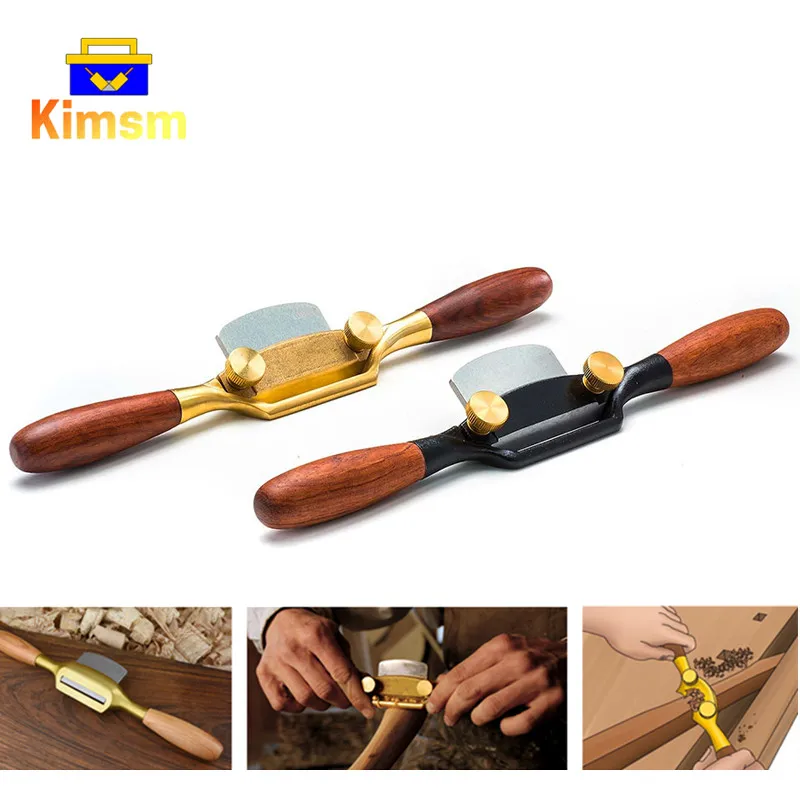 

Luban European-style Iron Bird Planer Flat-bottom Arc-bottom Brass Cast Iron Planer Woodworking Hand Planer Metal Planing Knife