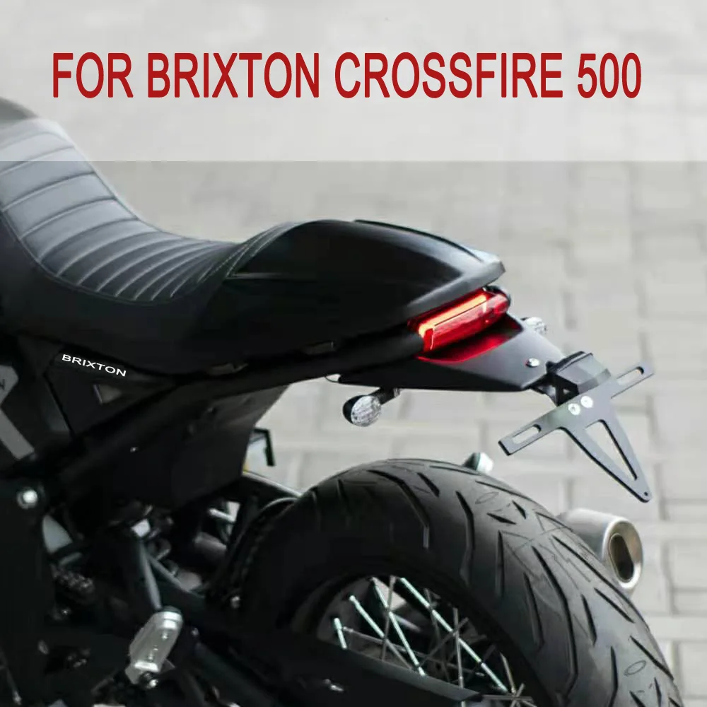 Retro Cushion Cover Rear Mudguard License Plate Light License Plate Bracket Turn Light Assembly For Brixton Crossfire 500