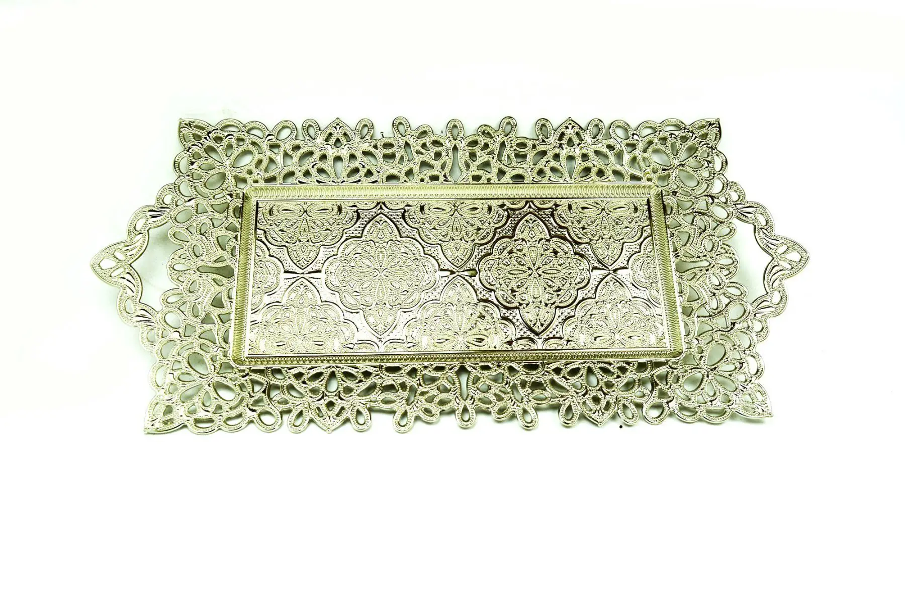 DOLBOVI Pysco py8810 Casting Decorative Silver Engraved tray Object tray поднос plateau de service