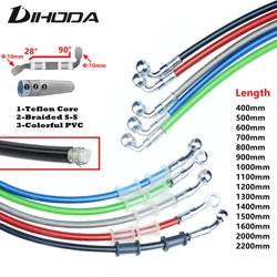 Universal 400 To 2200mm Motorcycle Hydraulic Reinforced Brake Clutch Oil Hose Line Pipe For ATV Dirt Pit Racing Bike