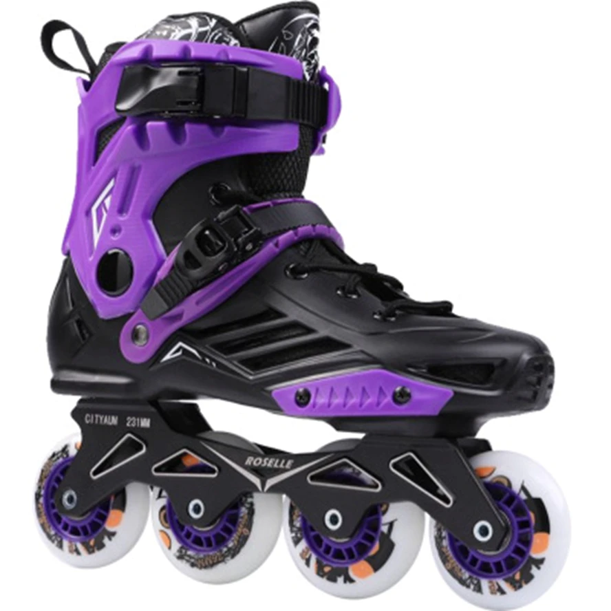 Adult Roller Skating Shoes Inline Skates Sliding Free Skate Patins Professional Slalom Size 36-44 Women Men Roller Skates