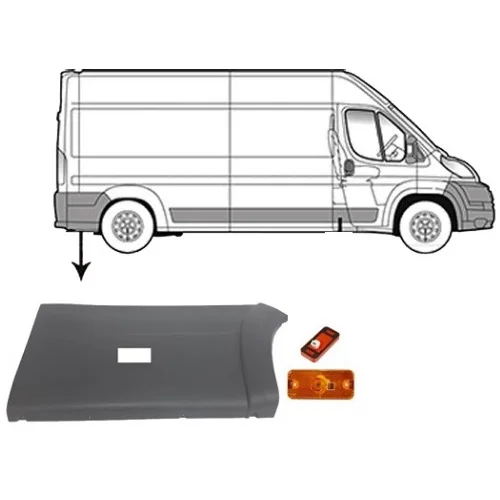 BACK FENDER CHEETAH BAND & SIGNAL RIGHT BOXER-JUMPER-DUCATO 2006- 8547.AT & 6303.A1-6303.A1