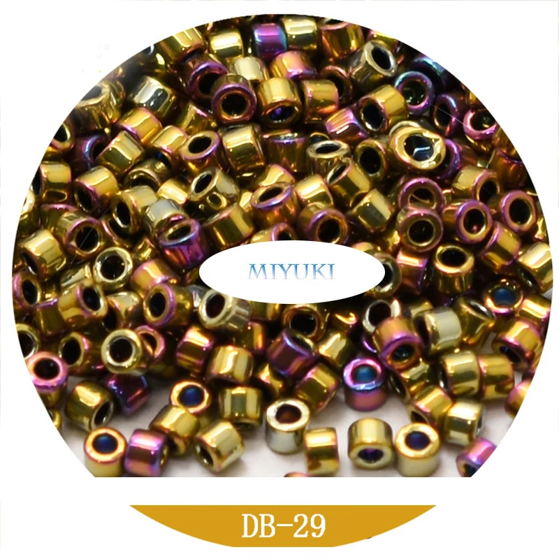 Japan Miyuki Delica Beads 1.6mm 26-Color Metallic Series DB11/0  Beads 5G Pack