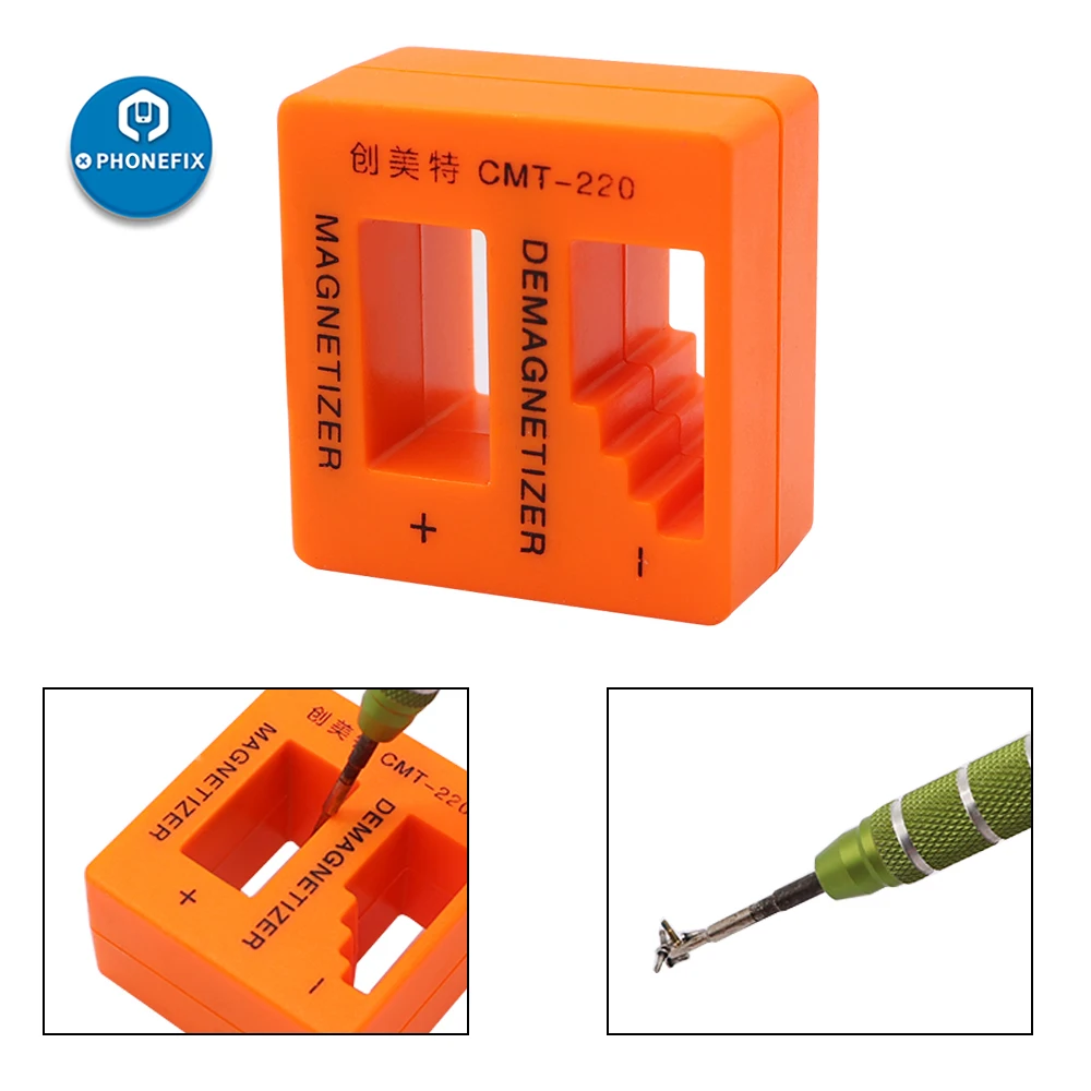 

Magnetizer Demagnetizer Precision Magnetizing Demagnetizing Orange Pick Up Tool for Screwdriver Tweezers Gauss Degauss