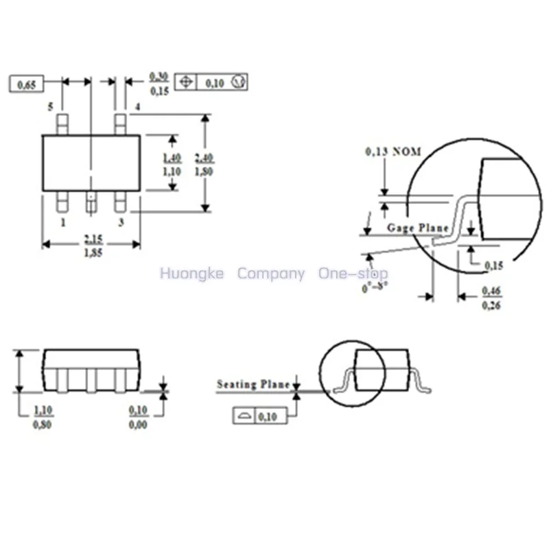 Marque C00 * C00K C005 SOT23-5, voiture CA * CA5 SC70-5, 10 pièces/lot